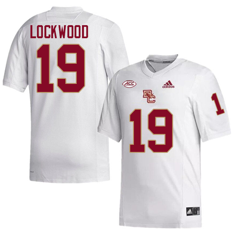 Ty Lockwood Jersey,#19 Ty Lockwood Boston College Eagles Football Jersey,Uniforms-White